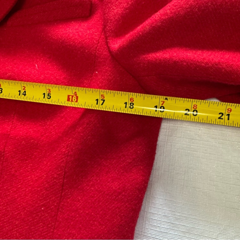 Talbots Vibrant Red Wool Blazer - Picture 8 of 10